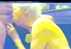 Old-timey GILF porn video with an ancient slut