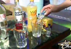 Sexy as hell drunk MILF takes a hard cock in her mouth