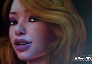 Aesthetic hottie likes sucking his huge 3D penis