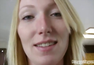 Great-looking chick is stimulating her hungry crack with a toy